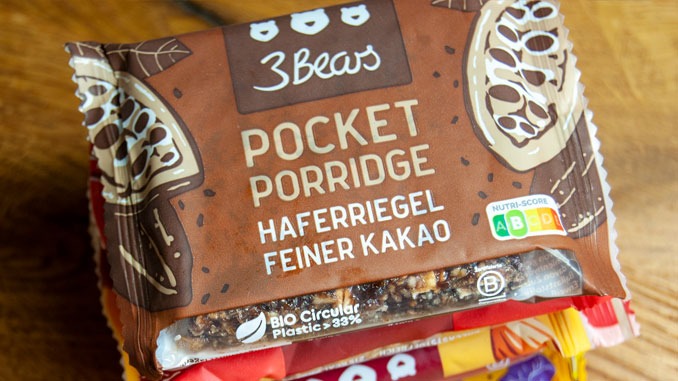 3bears Porridge to go Riegel